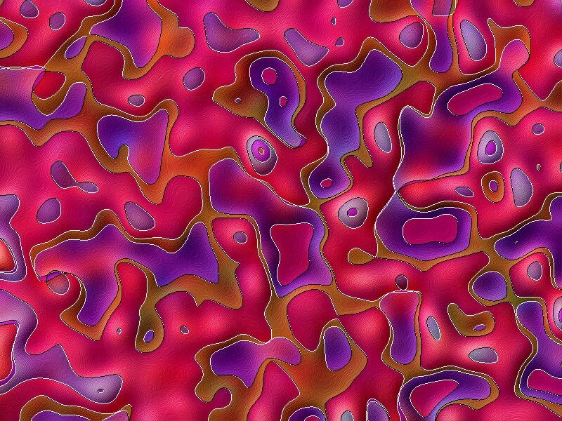 Abstract Organic Pattern — Red