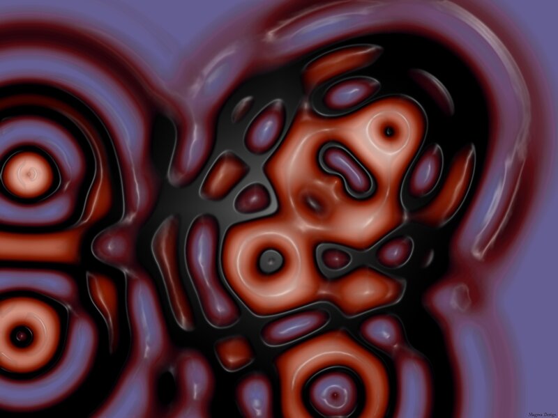Abstract organic swirls