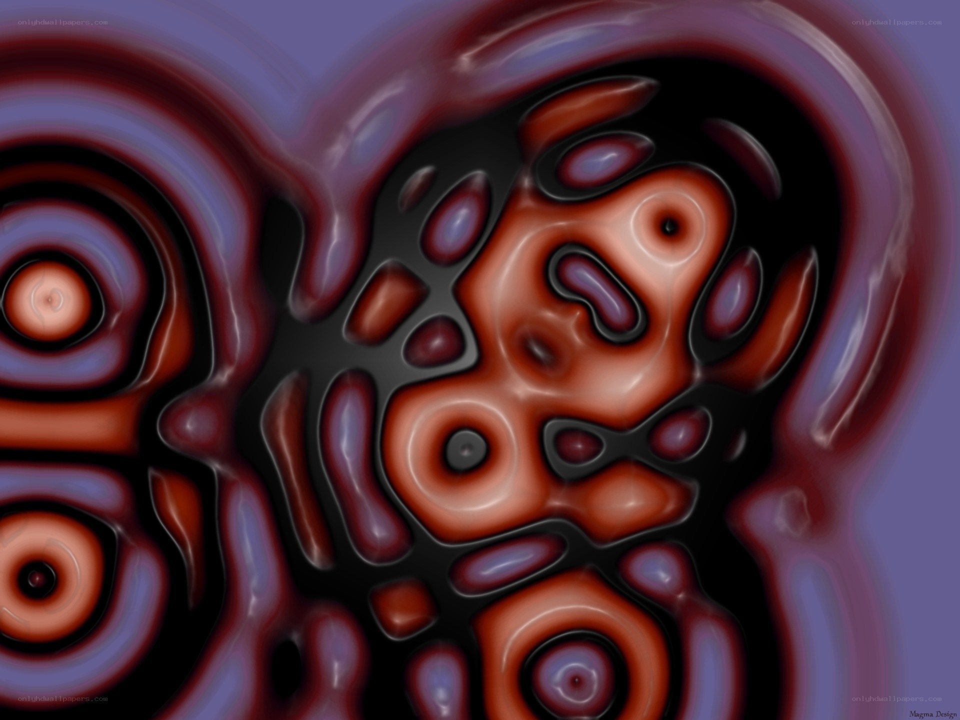 Abstract organic swirls