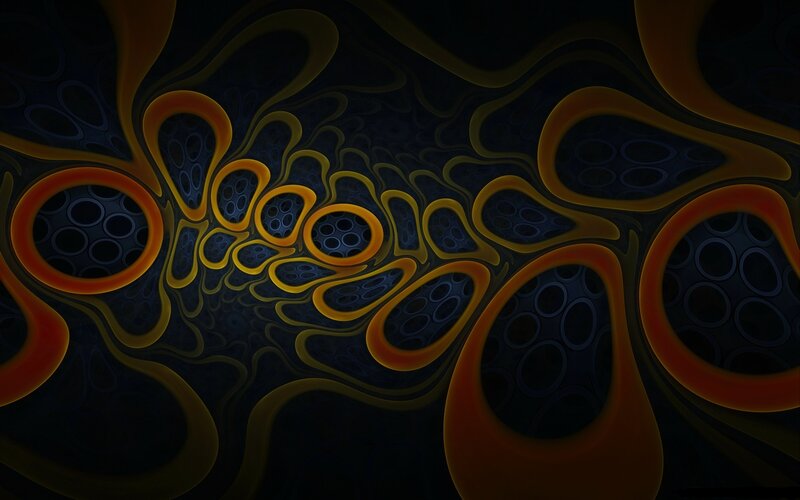 Abstract organic tunnel pattern