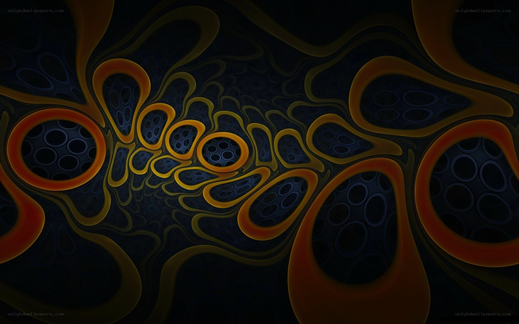 Abstract organic tunnel pattern