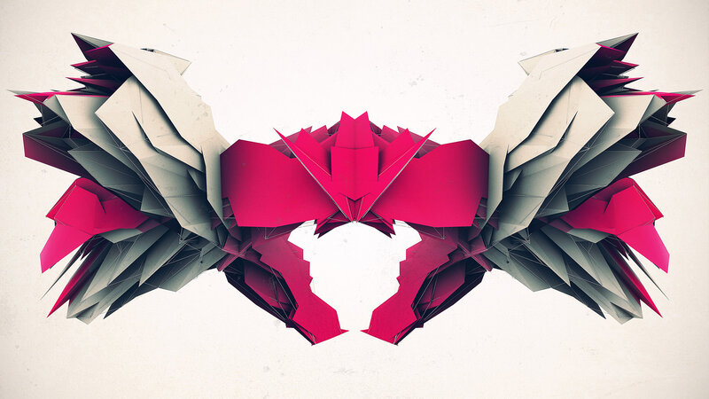 Abstract Origami Wings