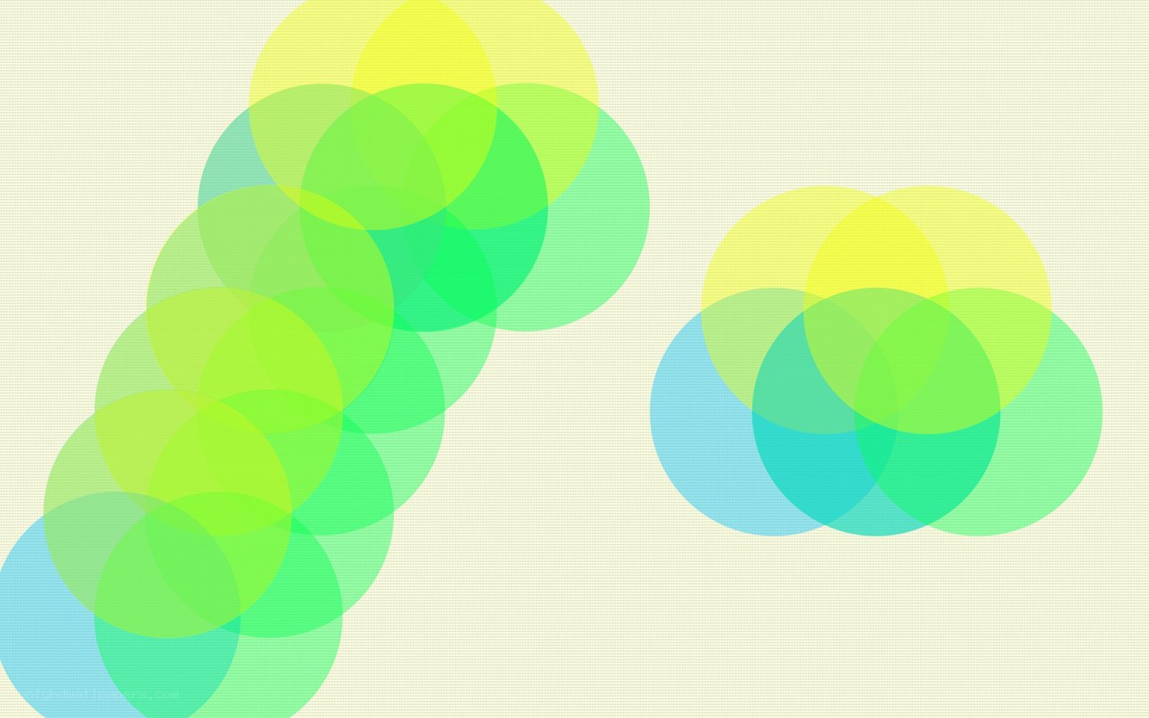 Abstract overlapping circles