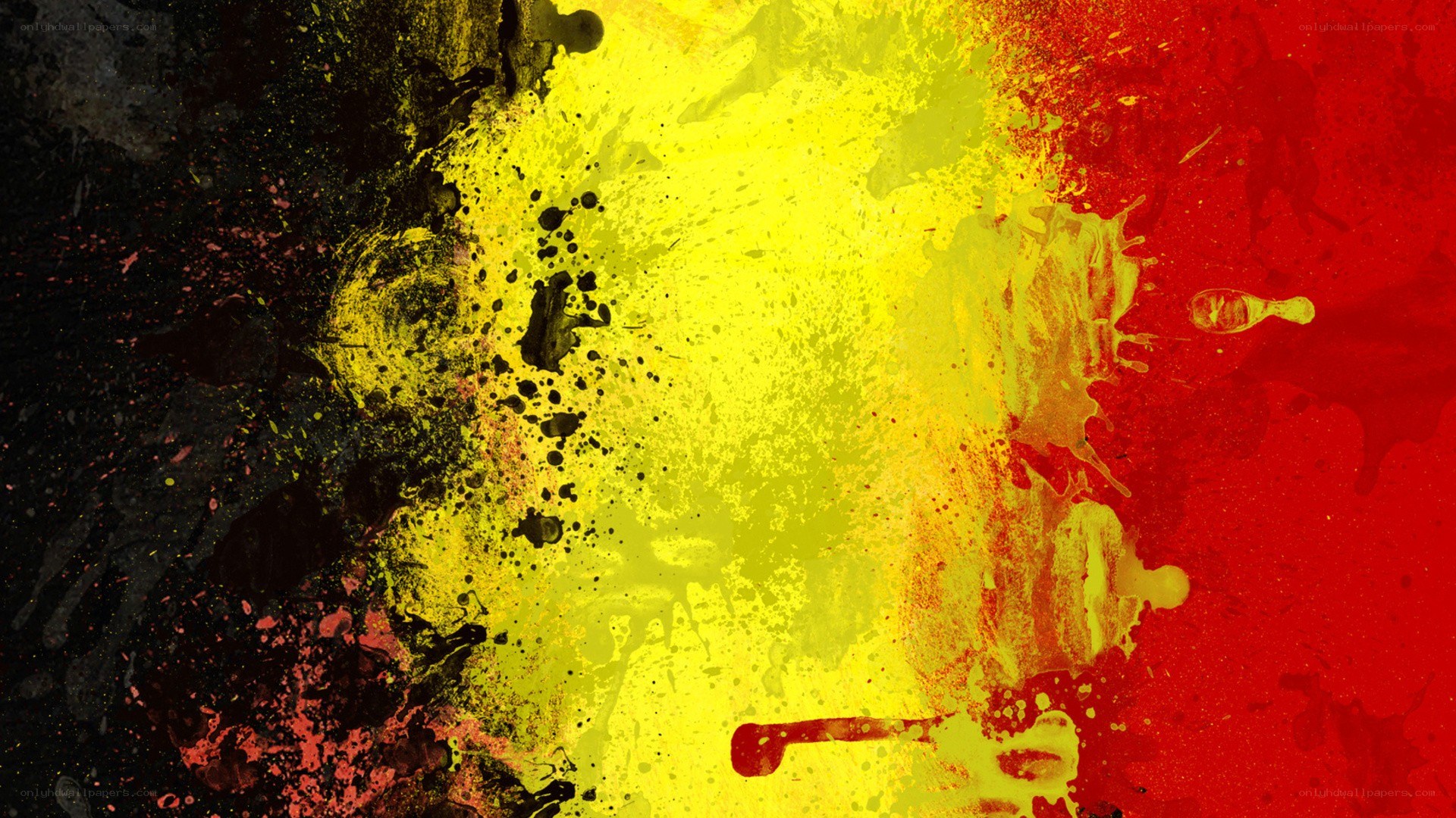 abstract paint splatter art
