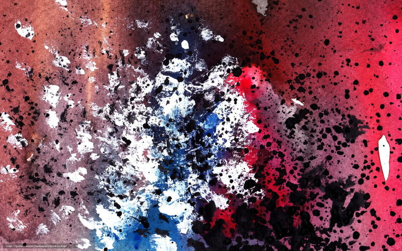 Abstract Paint Splatter — Red, Chaotic