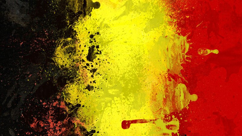 Abstract Paint Splatter — Yellow, Dynamic