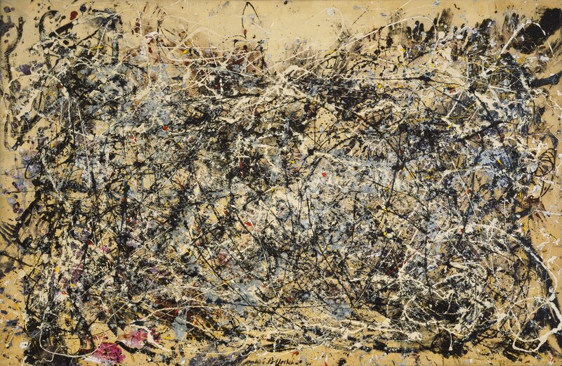 Abstract Paint Splatters — Black, Chaotic, Canvas