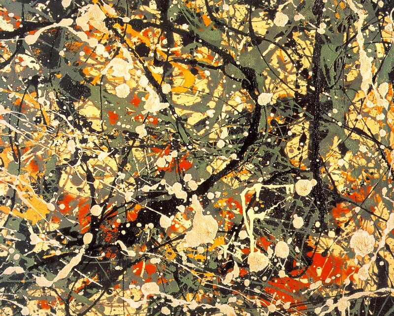 Abstract Paint Splatters — Black