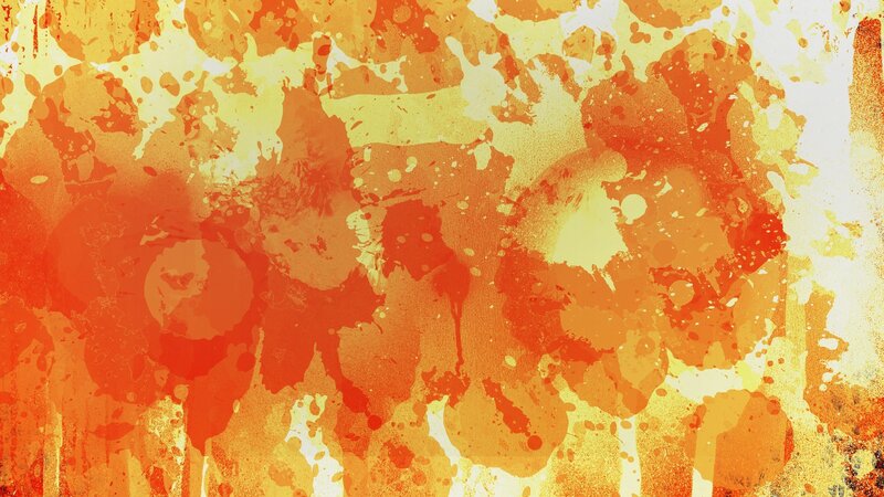Abstract Paint Splatters — Orange, Energetic
