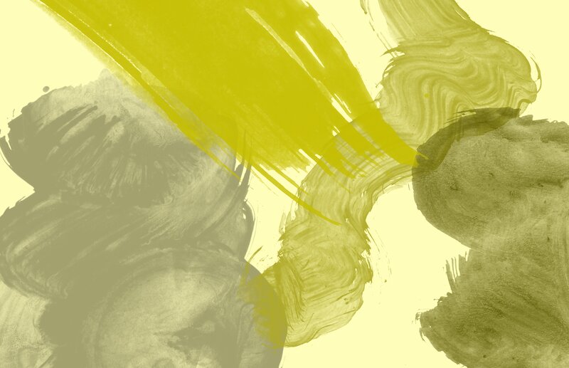 Abstract Paint Strokes — Yellow, Calm
