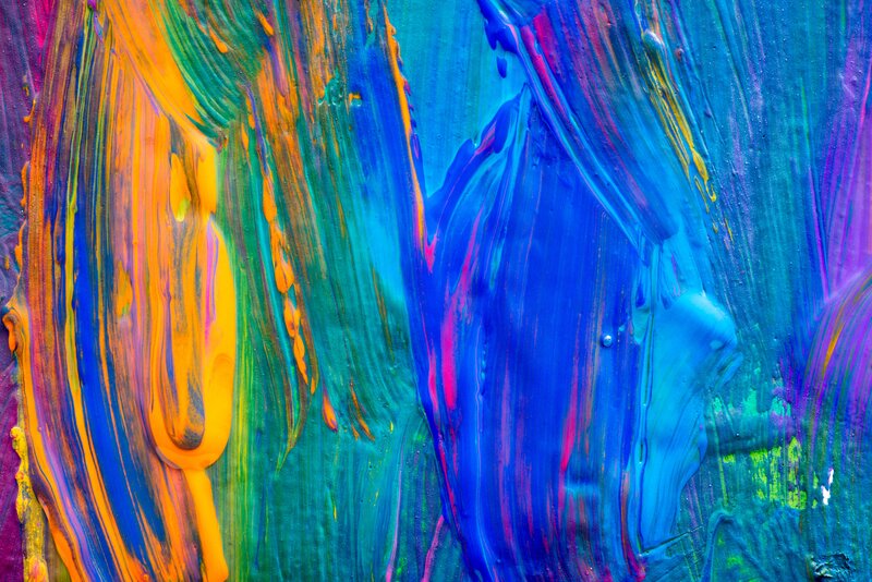 Abstract Paint Texture — Blue