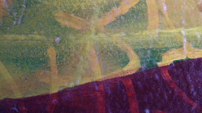 Abstract Painted Surface — Green, Textured