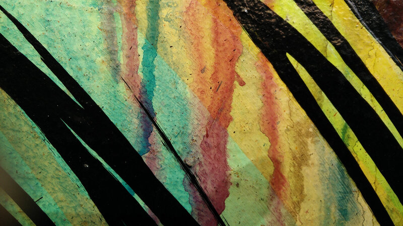 Abstract Painted Surface — Green