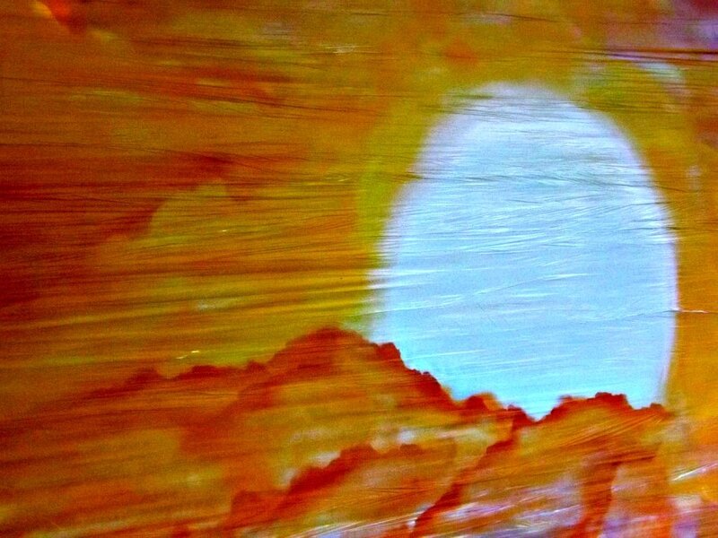 Abstract Painting of Sun