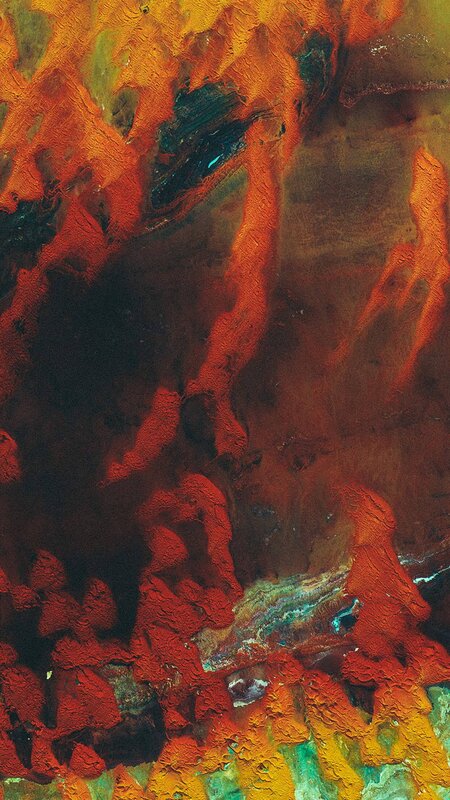 Abstract Painting — Red, Dramatic, Texture