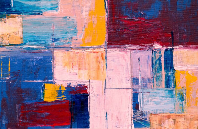 Abstract Painting with Blocks
