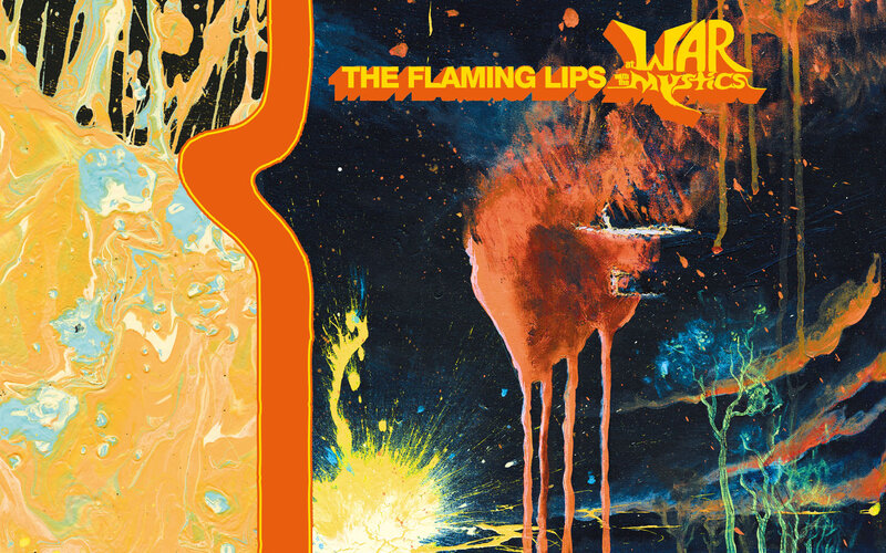 Abstract Painting with Text — Orange