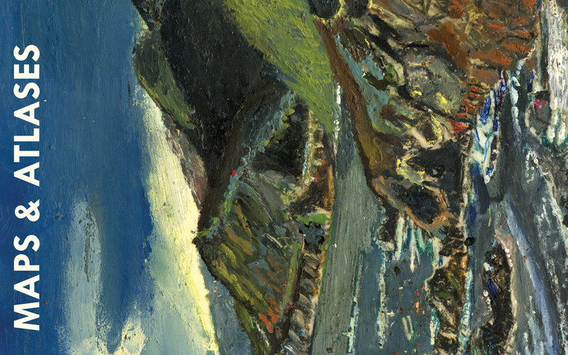 abstract painting with text