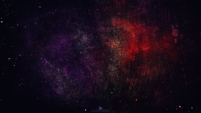 Abstract Particle Explosion — Purple