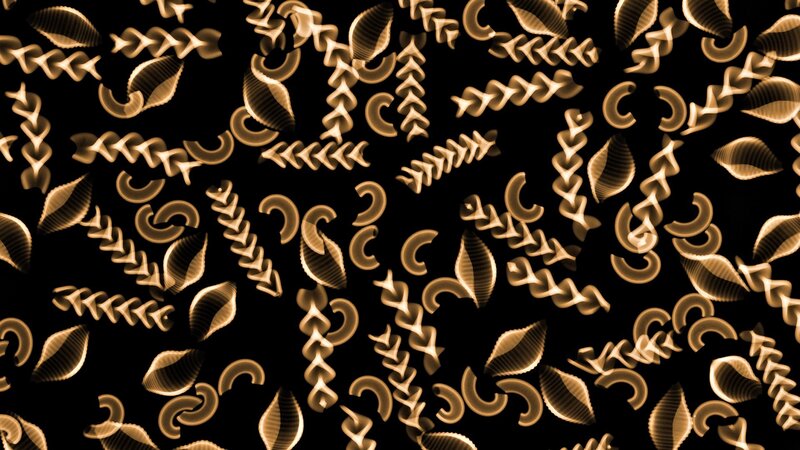 Abstract pasta pattern