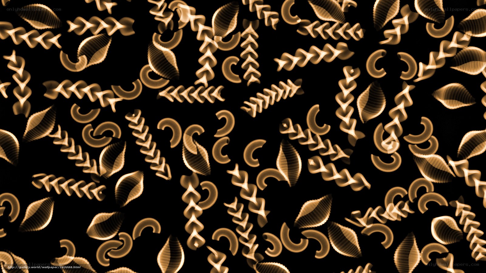 abstract pasta pattern