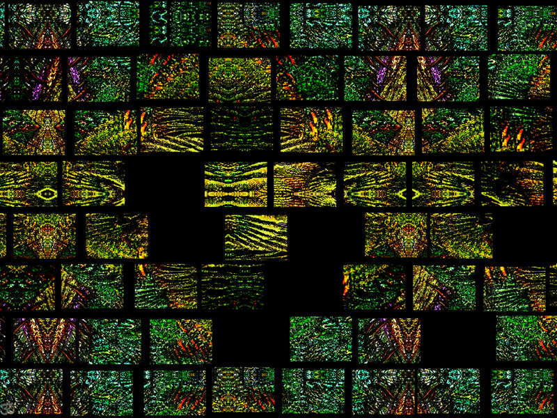Abstract Pattern Collage — Green