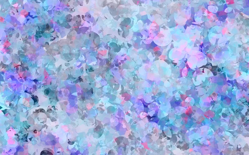 Abstract Pattern of Shapes — Blue
