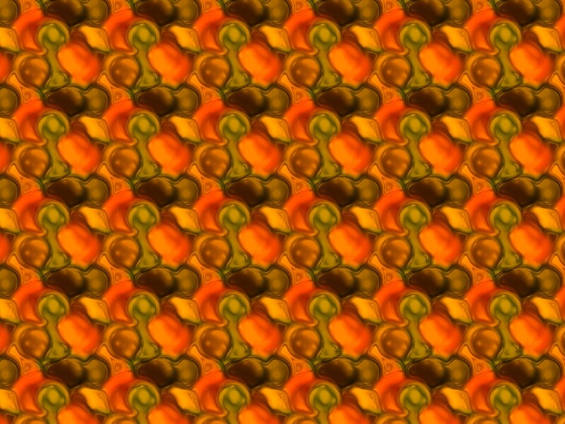 Abstract Pattern of Shapes — Orange
