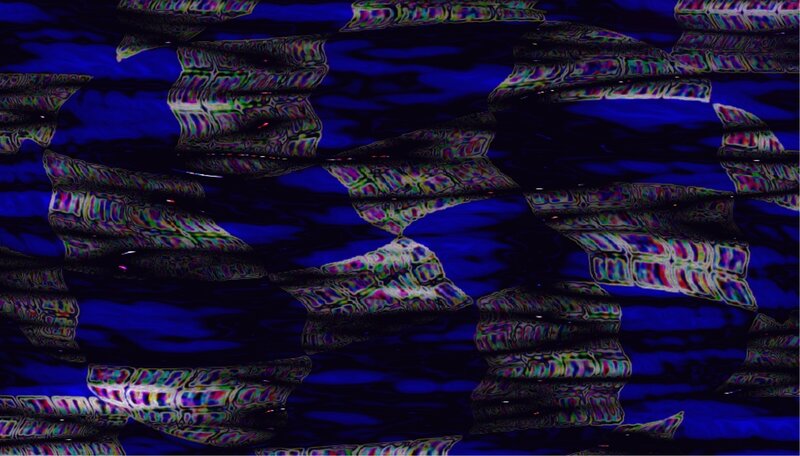 Abstract Pattern on Dark Blue