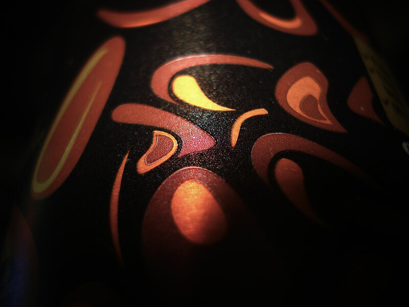 Abstract Pattern on Dark Surface