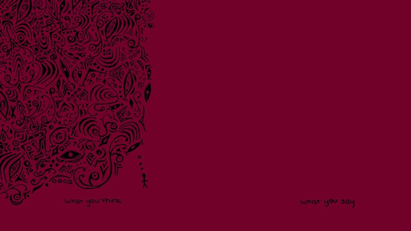 Abstract Pattern on Red