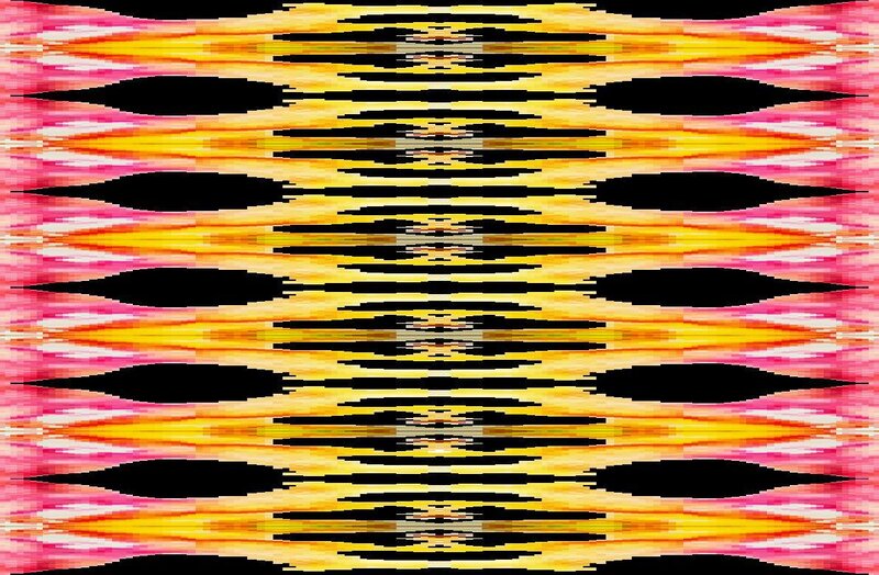 Abstract Pattern with Black Shapes