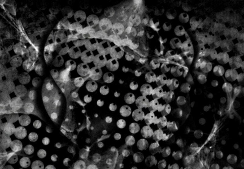 Abstract Pattern with Circles — Black