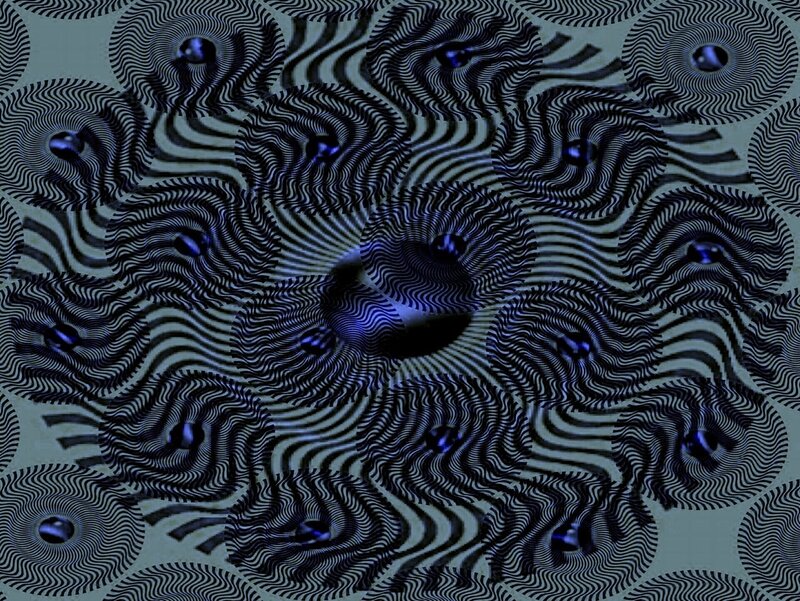 Abstract Pattern with Circles — Blue