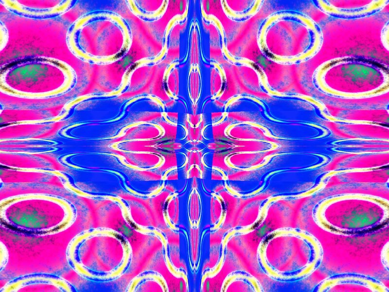 Abstract Pattern with Circles — Pink