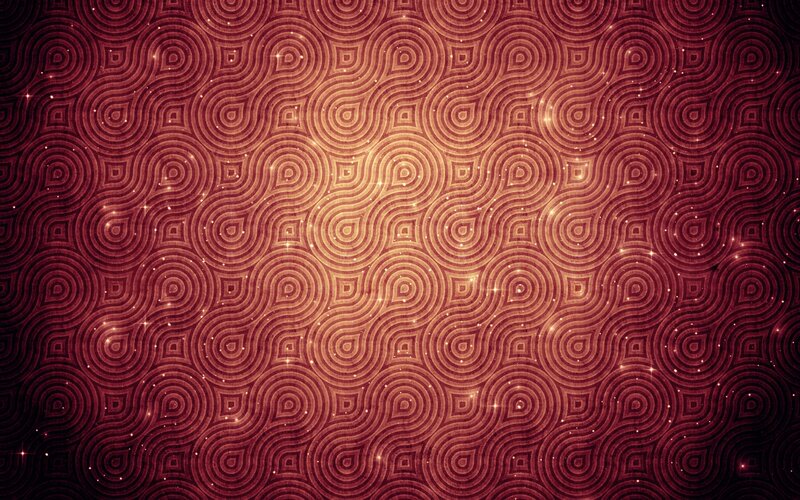 Abstract Pattern with Circles — Red, Warm