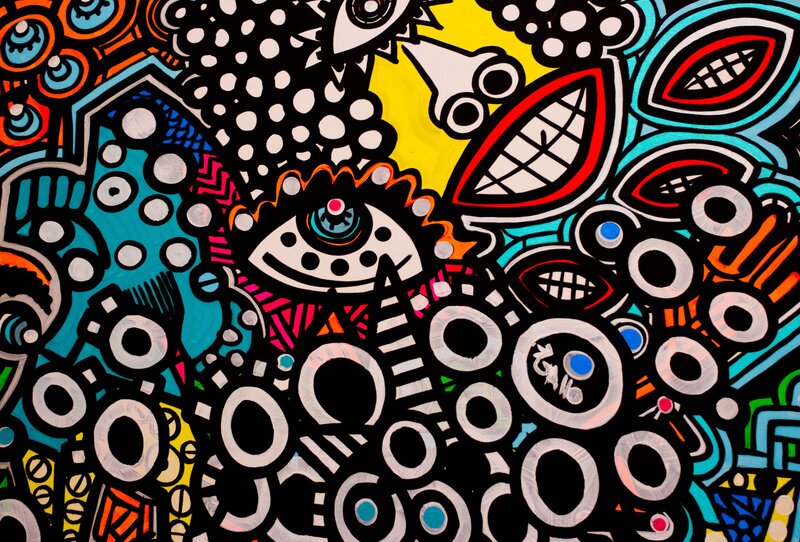 Abstract Pattern with Eyes