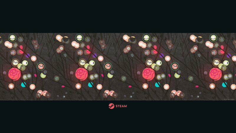 Abstract Pattern with Faces — Black