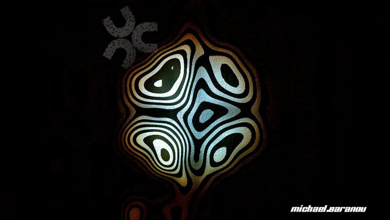 abstract pattern with glowing lines