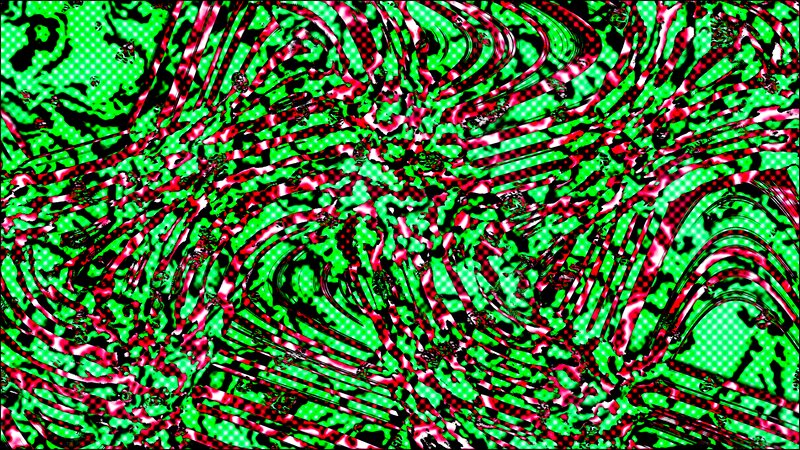 Abstract Pattern with Green and Red