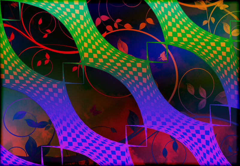 Abstract Pattern with Leaves