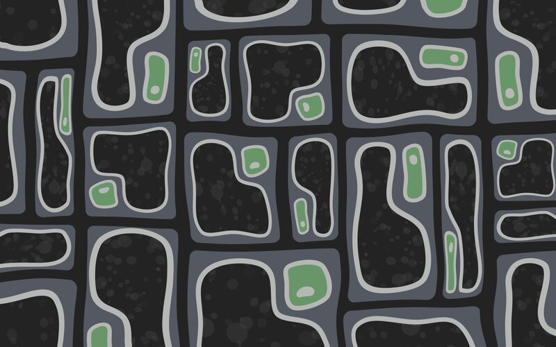 Abstract Pattern with Shapes — Gray, Calm