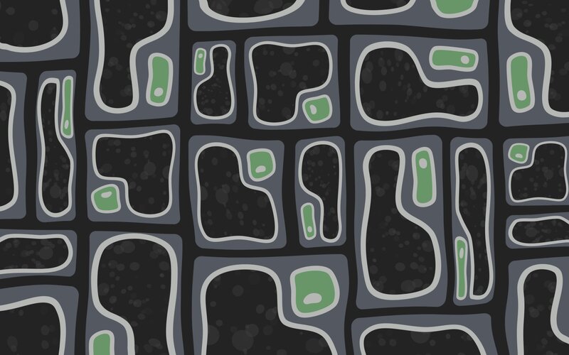 Abstract Pattern with Shapes — Gray