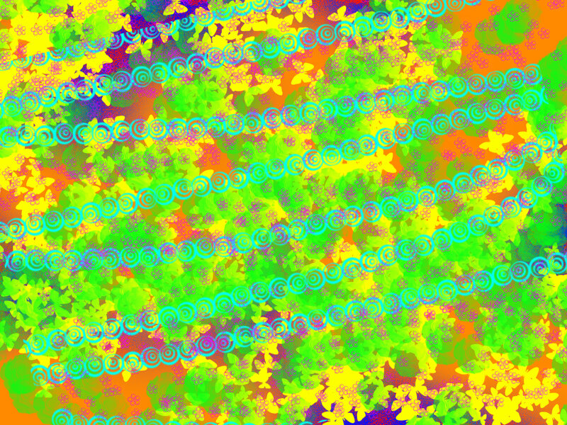 Abstract Pattern with Spirals