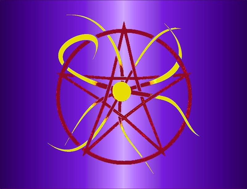 abstract pentagram design