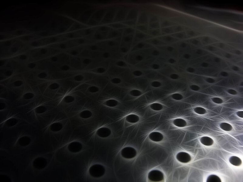 Abstract perforated surface