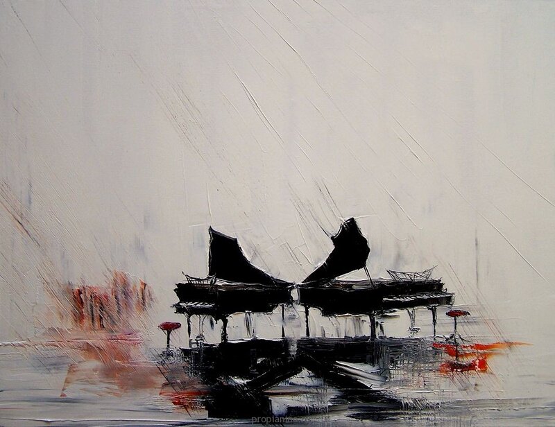 Abstract Piano Painting