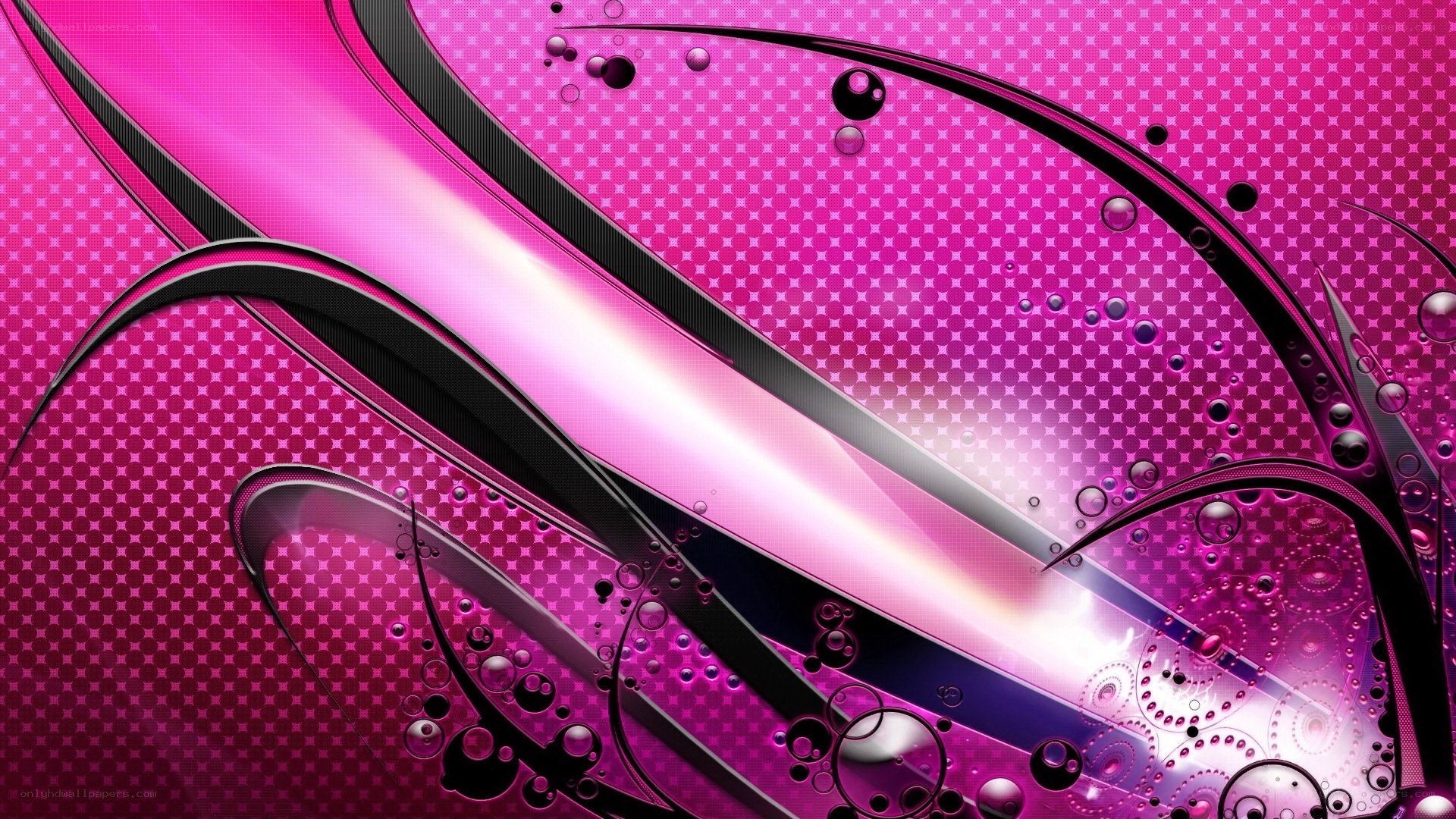 abstract pink and black design