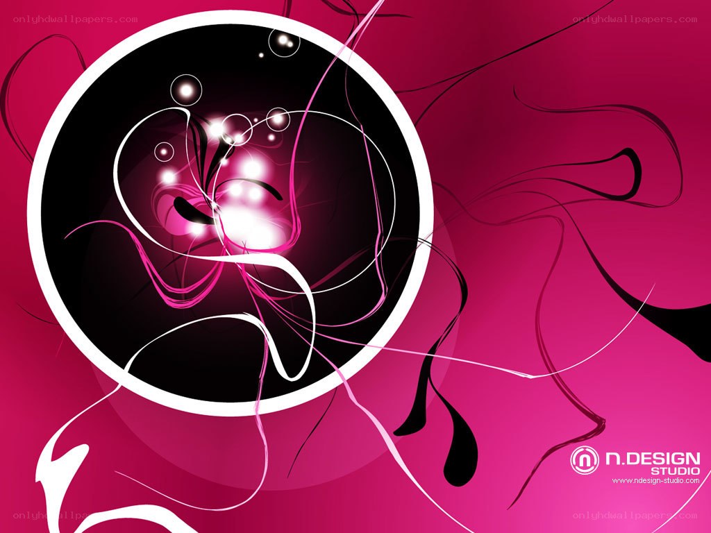 abstract pink and black design