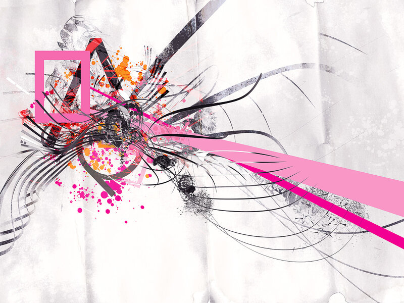 abstract pink and black design